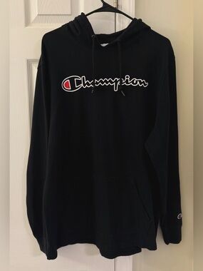 Champion Pullover Script Logo Hoodie